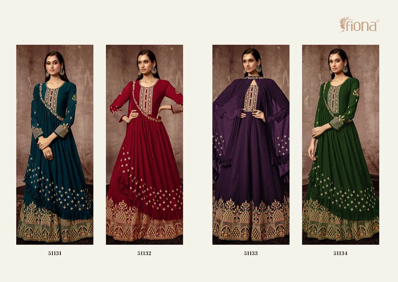 Fiona Bonjo Wedding Wear Readymade Wholesale Gown With Dupatta